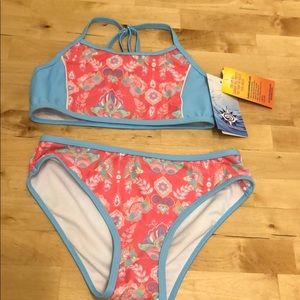 Sun Emporium Pink Paisley Racerback Bikini